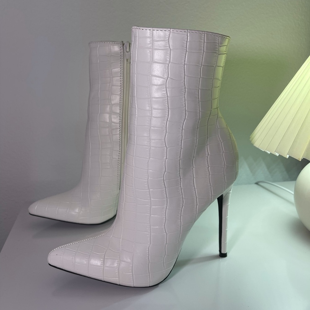 White booties